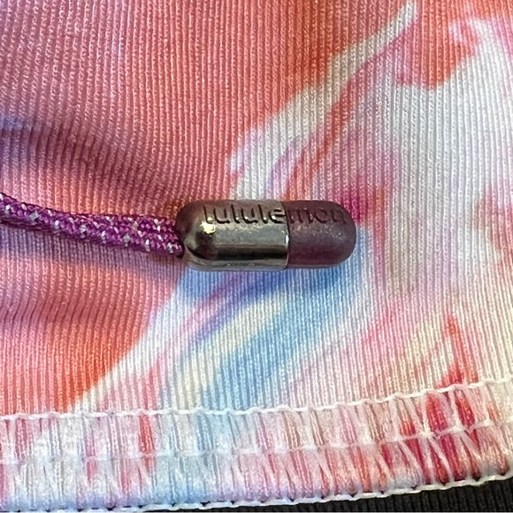 Lululemon Leggings 4 Run Inspire Crop II Pigment Wave Multi Black Pink Womens - Picture 12 of 16